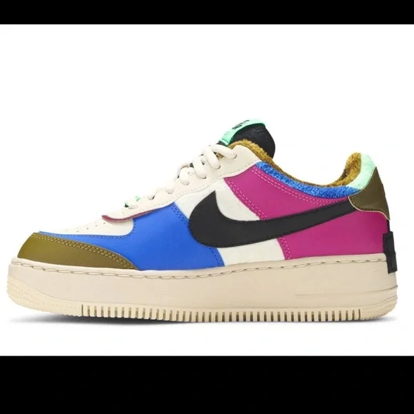 Nike  Air Force 1 Shadow SE 'Cactus Flower' CT1985-500 Women's Shoes - Picture 3 of 12